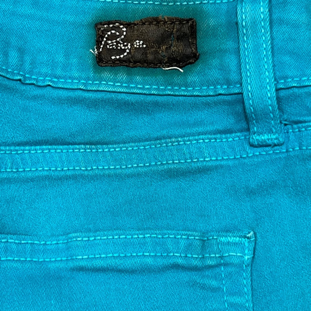 Paige Transcend Skyline Ankle‎ Skinny Jeans Teal Women's Size 29 - Picture 4 of 7